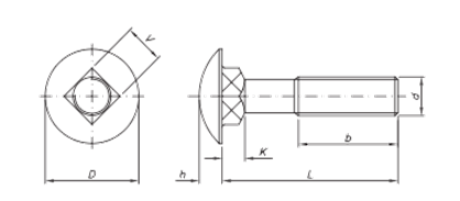 Desenho Técnico produto DIN 603 Desenho Técnico produto DIN 603