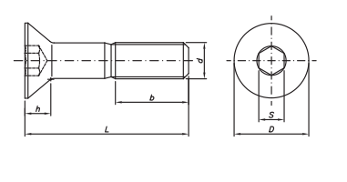 Desenho Técnico produto DIN 7991 Desenho Técnico produto DIN 7991